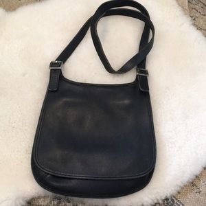 Vintage Coach Leather Crossbody Messenger Purse